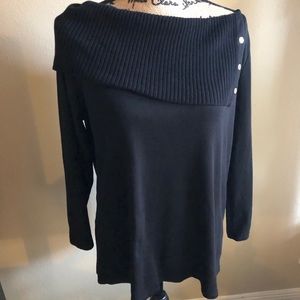 ANNE KLEIN Half Cowlneck Shirt / Sweater